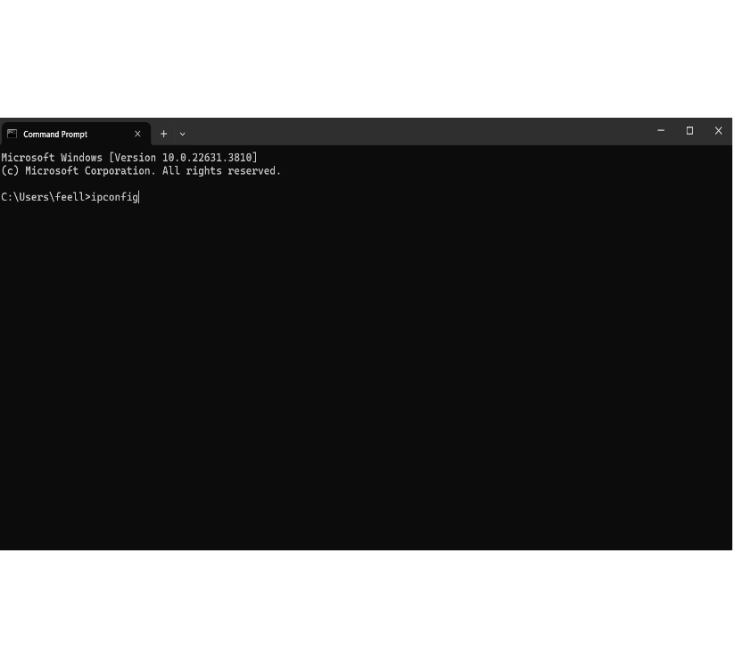 command line ipconfig